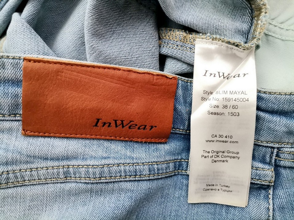 IMG_20200922_150025.jpg InWear Rozmiar 38 Kolor Niebieski Spódnica Prosta i Ołówkowa Do Kolan Materiał Bawełna