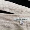 Laura ashley Rozmiar 10 (36) Kolor Beżowy A-Line Spódnica Do Kolan Materiał Len 100%