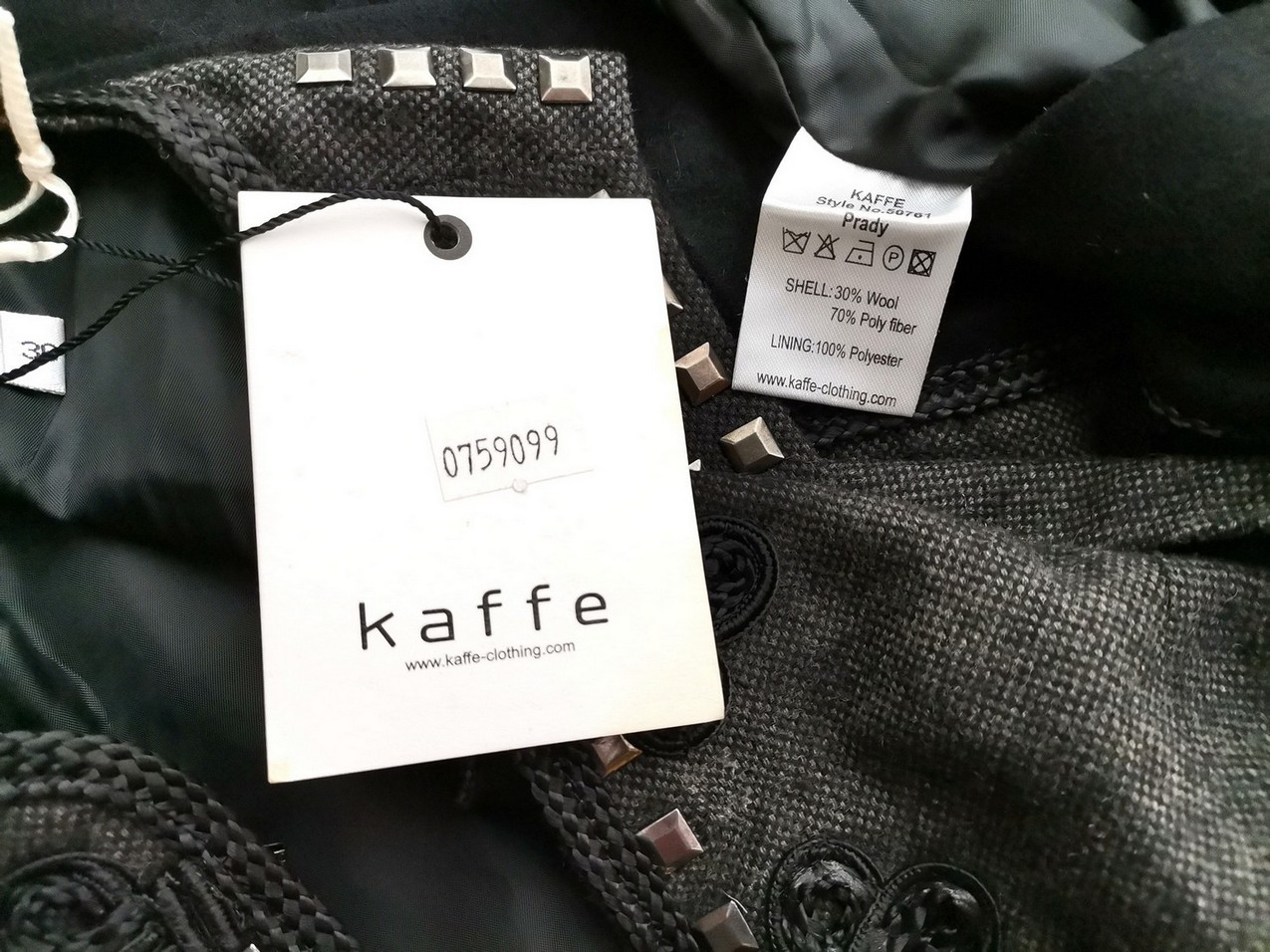 Kaffe Rozmiar 36 Kolor Szary Okrągły dekolt Sukienka Sweterkowa Bezrękawnik Do Kolan