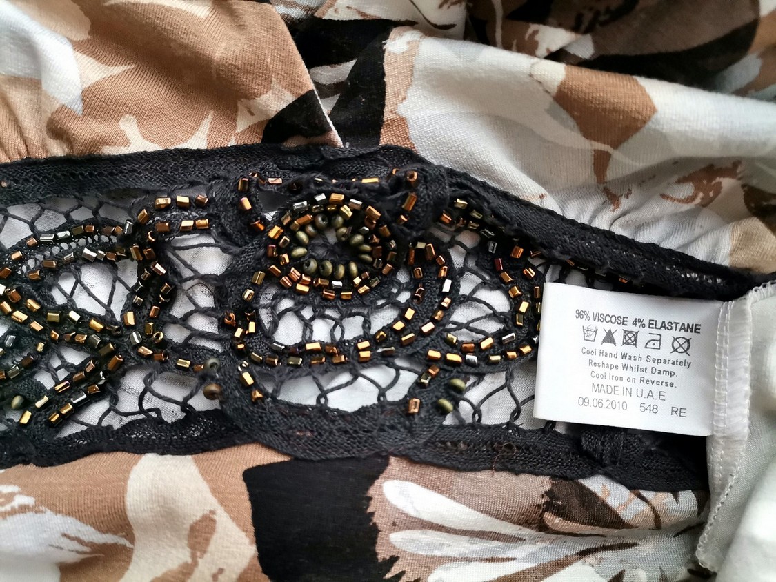 Jane norman Rozmiar 12 (40) Kolor Brązowy Halter Sukienka Maxi Bezrękawnik Długa Materiał Wiskoza Jane norman Rozmiar 12 (40) Kolor Brązowy Halter Sukienka Maxi Bezrękawnik Długa Materiał Wiskoza