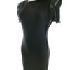 Club L Rozmiar M/L Kolor Czarny Okrągły dekolt Sukienka Bodycon Krótki rękaw Krótka Materiał Bawełna