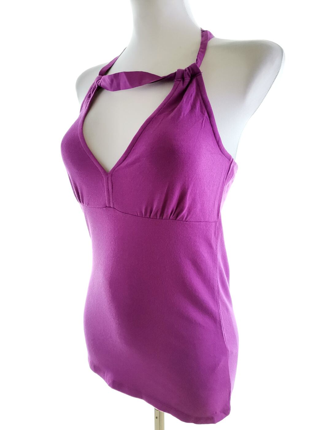 IMG_20200928_134229.jpg Massimo dutti Rozmiar M Kolor Fioletowy Halter Bluzka Bezrękawnik Materiał Wiskoza
