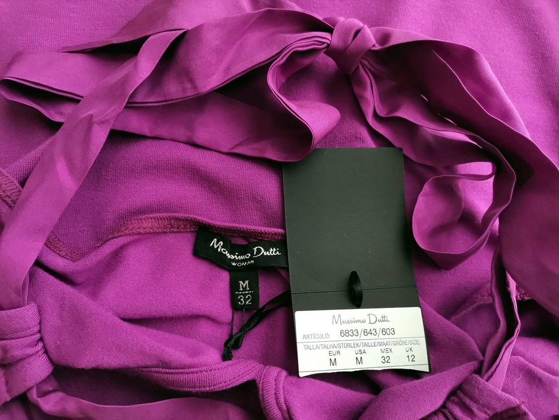 IMG_20200928_134322.jpg Massimo dutti Rozmiar M Kolor Fioletowy Halter Bluzka Bezrękawnik Materiał Wiskoza