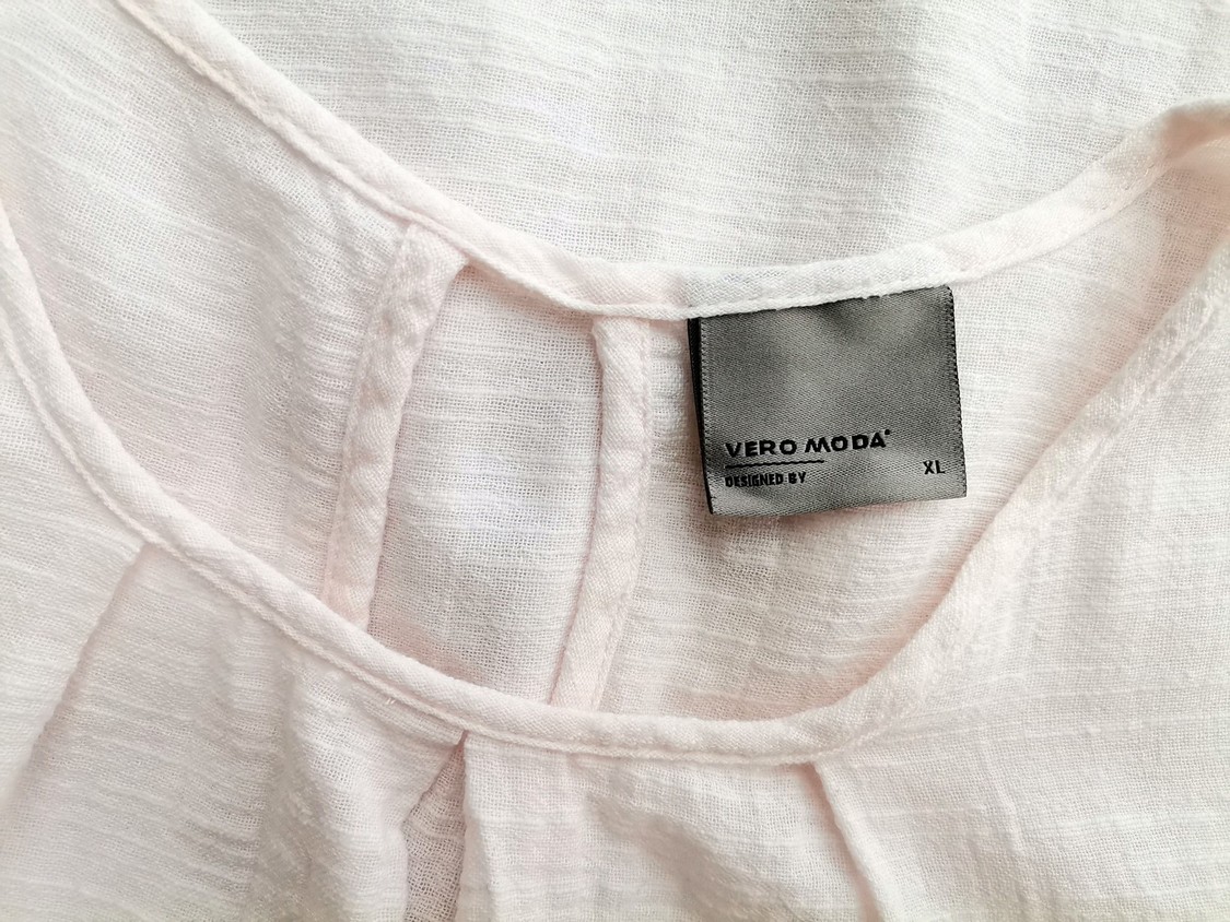 IMG_20201005_113016.jpg Vero moda Rozmiar XL Kolor Pastelowy Okrągły dekolt Bluzka Bezrękawnik Materiał Bawełna 100%