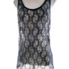Maison scotch Rozmiar 4 (34/36) Kolor Granatowy Okrągły dekolt Bluzka Bezrękawnik