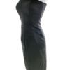 Coast Rozmiar 8 (36) Kolor Czarny Odkryte Ramiona Sukienka Bodycon Bezrękawnik Do Kolan