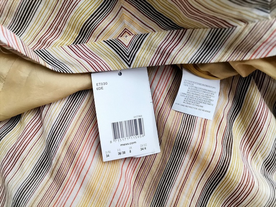Mexx Rozmiar 34 Kolor Kolorowa Pasy Halter Sukienka Letnia Bezrękawnik Midi Materiał Bawełna 100% Mexx Rozmiar 34 Kolor Kolorowa Pasy Halter Sukienka Letnia Bezrękawnik Midi Materiał Bawełna 100%