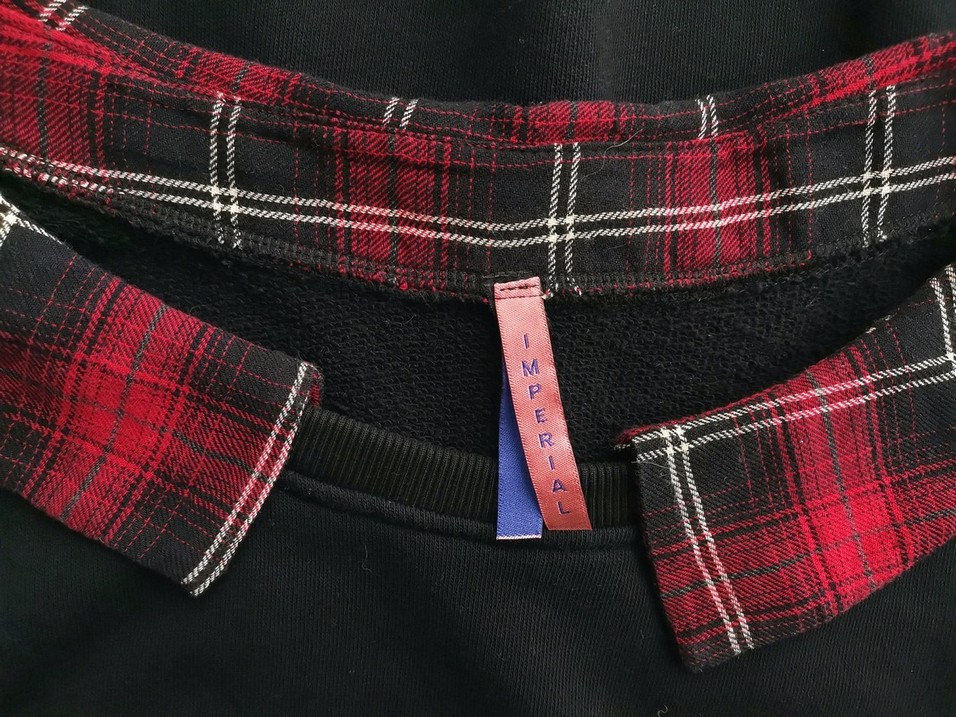 Imperial Rozmiar M Kolor Czarny Krata Bluza Długi rękaw Imperial Rozmiar M Kolor Czarny Krata Bluza Długi rękaw