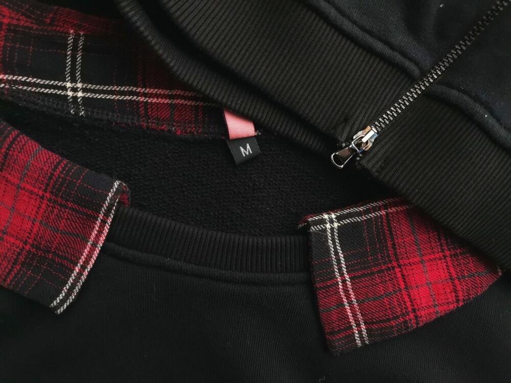 Imperial Rozmiar M Kolor Czarny Krata Bluza Długi rękaw Imperial Rozmiar M Kolor Czarny Krata Bluza Długi rękaw