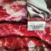 Vintage Rozmiar XL Kolor Kolorowa Floral Abstrakt Okrągły dekolt Tunika Bluzka Rękaw 3/4 Materiał Wiskoza
