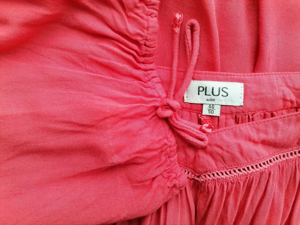 PLUS size Rozmiar 48-50 Kolor Różowy Kwadratowy dekolt Tunika Bluzka Długi rękaw Materiał Wiskoza 100% PLUS size Rozmiar 48-50 Kolor Różowy Kwadratowy dekolt Tunika Bluzka Długi rękaw Materiał Wiskoza 100%