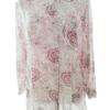 White stuff Rozmiar 12 (40) Kolor Bordowy Paisley Kołnierz Bluzka Zapinana Rękaw 3/4 Materiał Wiskoza 100%