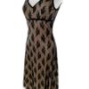 Warehouse Rozmiar 10 (38) Kolor Czarny W serek Sukienka Sheath Bezrękawnik Midi