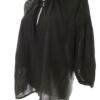 Noa noa Rozmiar S Kolor Czarny Keyhole Crew Neck Bluzka Rękaw 3/4