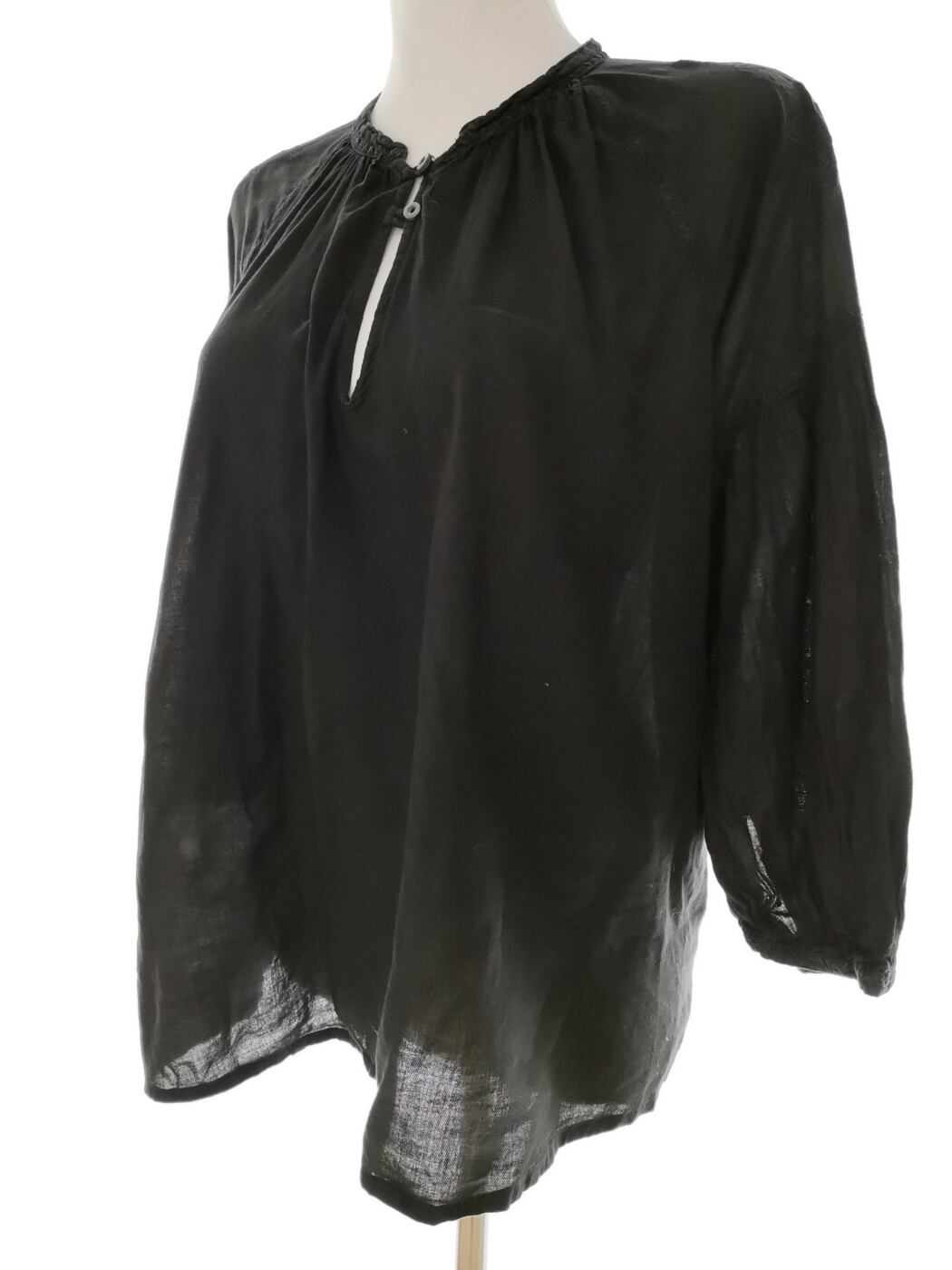 IMG_20210120_133248.jpg Noa noa Rozmiar S Kolor Czarny Keyhole Crew Neck Bluzka Rękaw 3/4