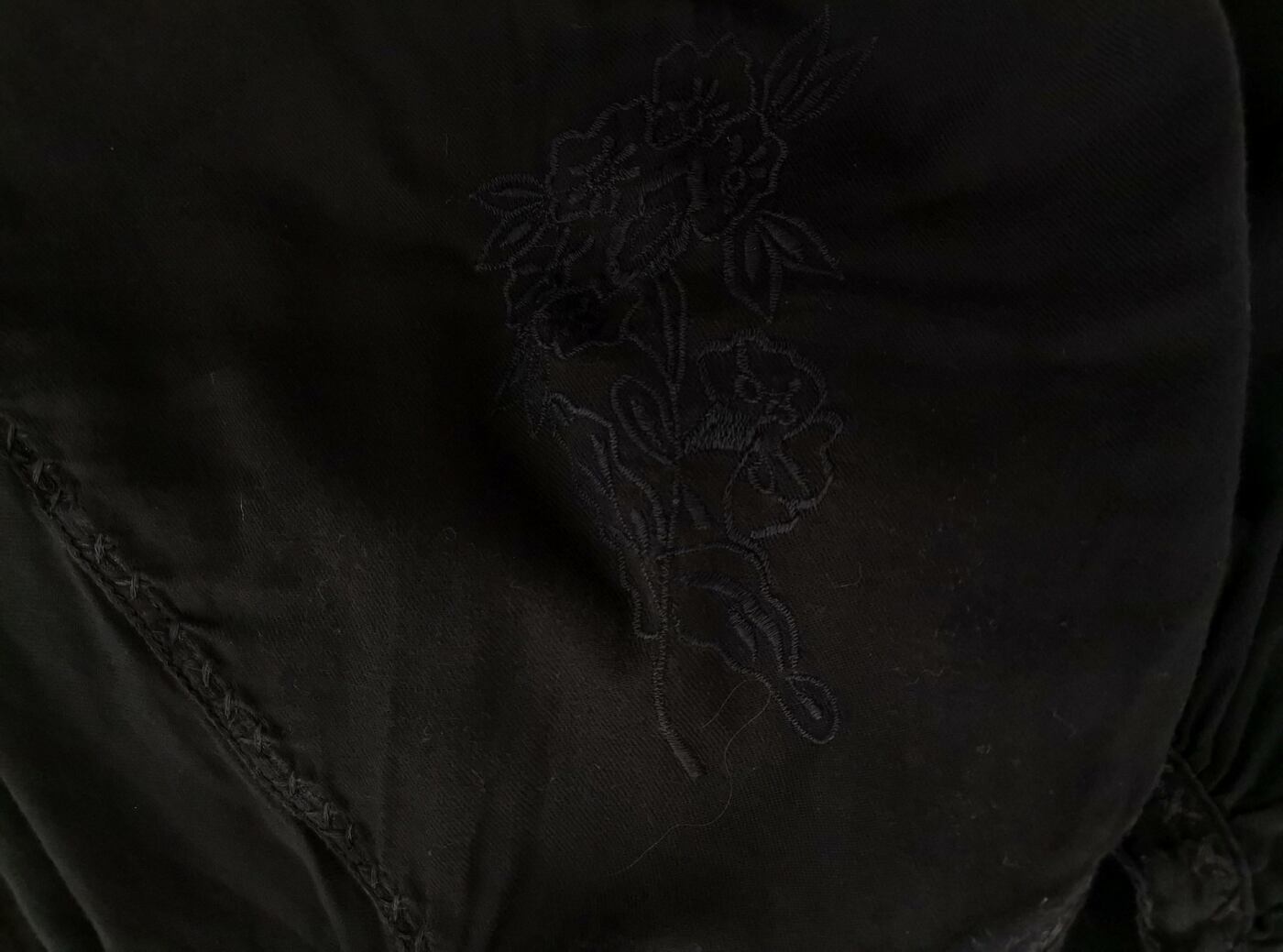 IMG_20210120_133423.jpg Noa noa Rozmiar S Kolor Czarny Keyhole Crew Neck Bluzka Rękaw 3/4