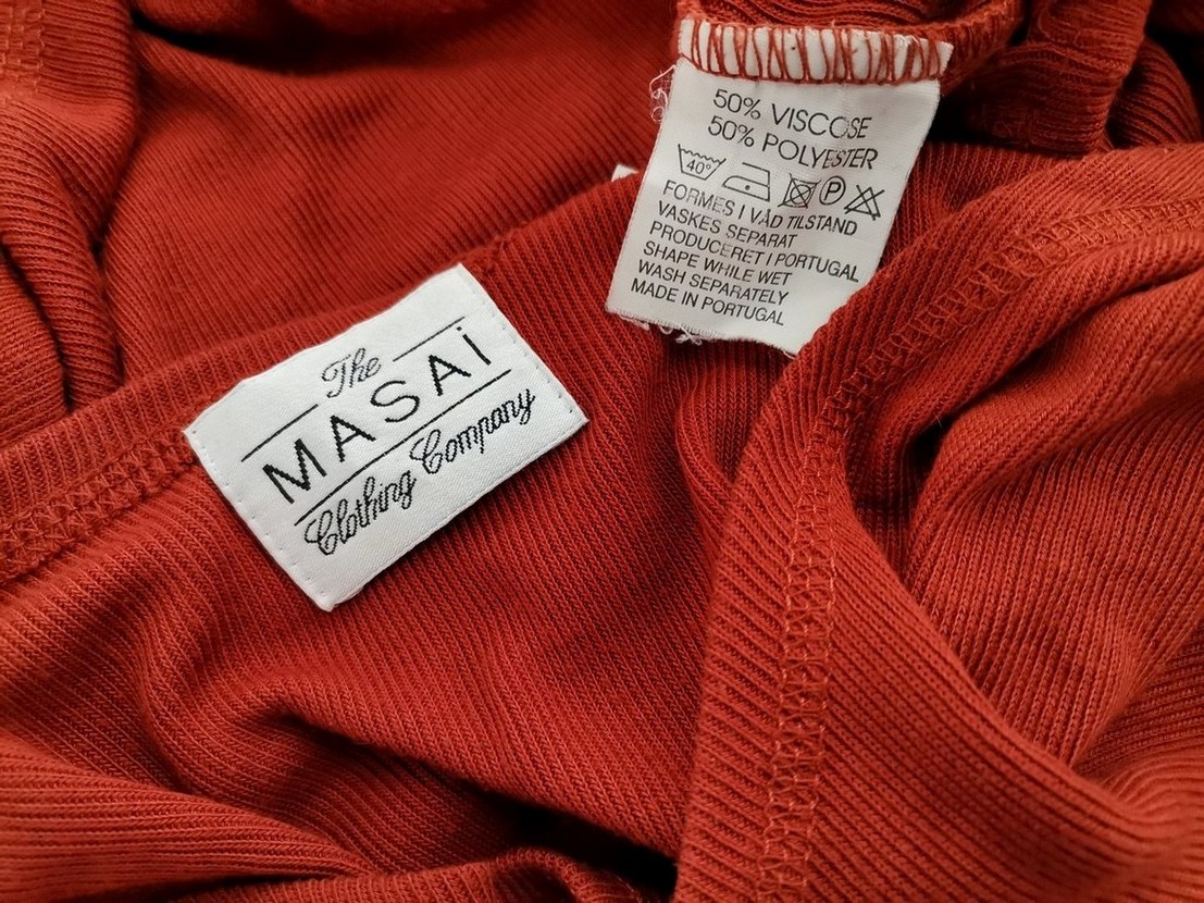 The Masai Rozmiar L Kolor Pomarańczowy Okrągły dekolt Tunika Bluzka Bezrękawnik Materiał Wiskoza The Masai Rozmiar L Kolor Pomarańczowy Okrągły dekolt Tunika Bluzka Bezrękawnik Materiał Wiskoza