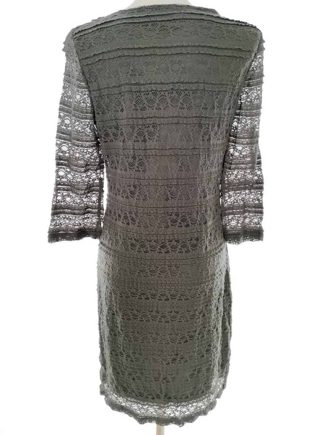La Redoute Rozmiar 38-40 Kolor Szary Okrągły dekolt Sukienka Prostokątna Rękaw 3/4 Do Kolan La Redoute Rozmiar 38-40 Kolor Szary Okrągły dekolt Sukienka Prostokątna Rękaw 3/4 Do Kolan