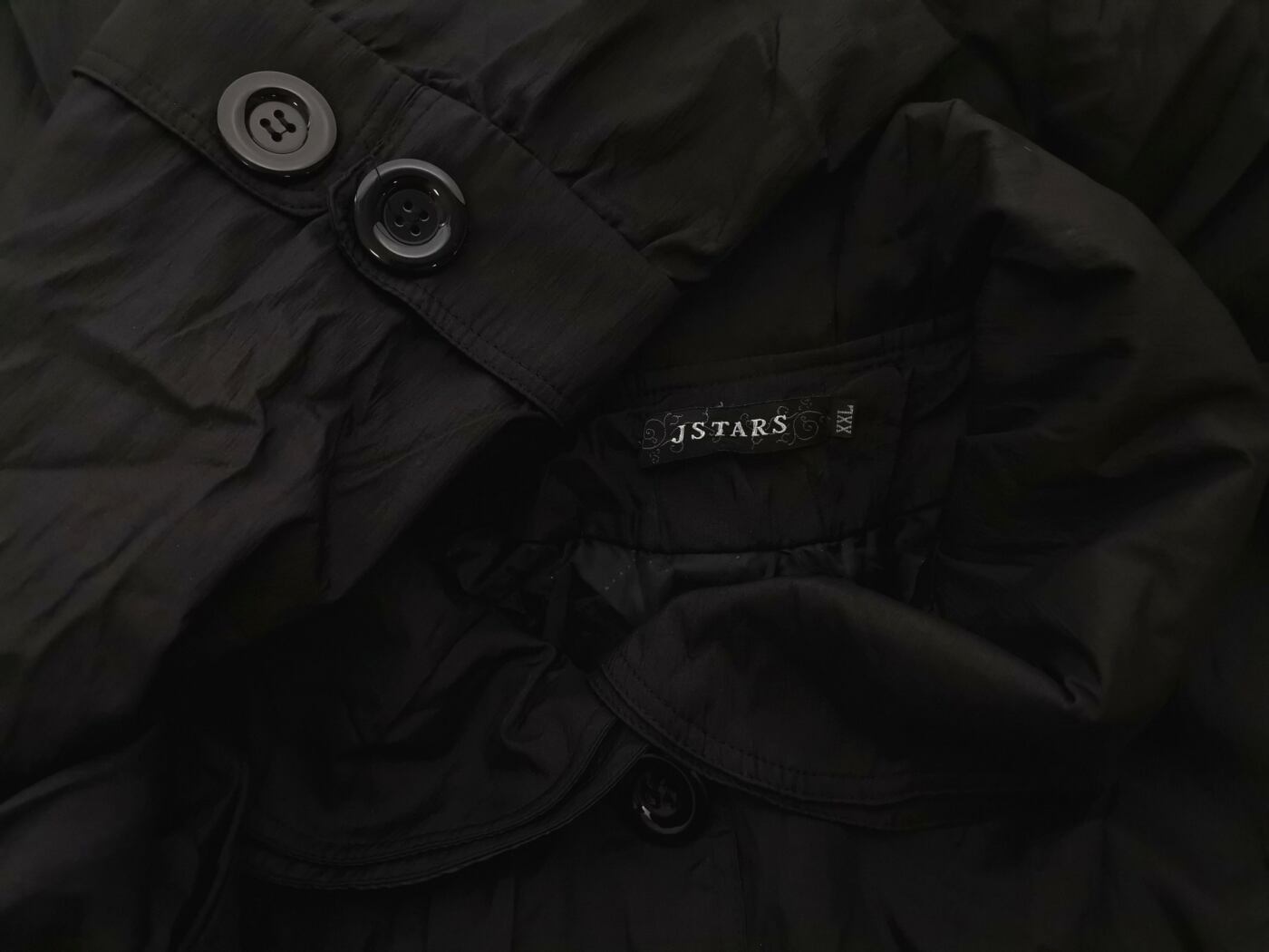 Jstars Rozmiar XXL Kolor Czarny Płaszcz Długi rękaw