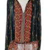FB Sister Rozmiar L Kolor Czarny Damask Paisley W serek Bluzka Długi rękaw Materiał Wiskoza 100%