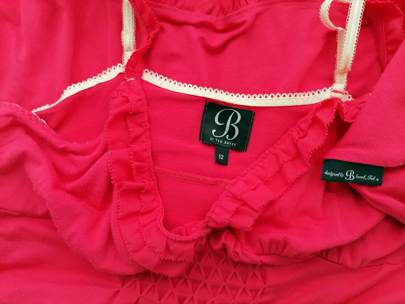 Ted Baker Rozmiar 12 (40) Kolor Różowy W serek Tunika Bluzka Bezrękawnik Materiał Wiskoza Ted Baker Rozmiar 12 (40) Kolor Różowy W serek Tunika Bluzka Bezrękawnik Materiał Wiskoza