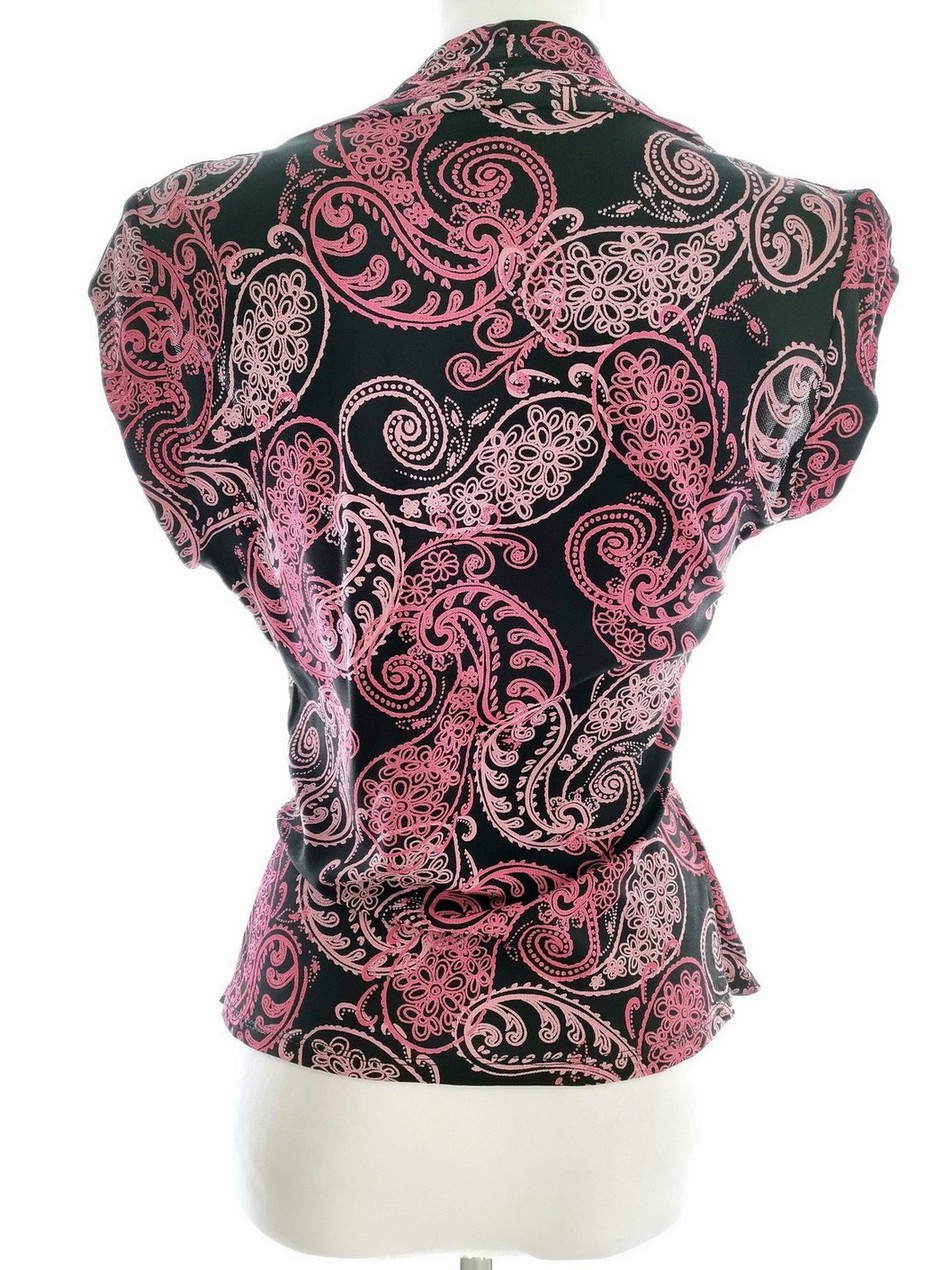 IMG_20210128_103549.jpg Gharani Strok Rozmiar 12 (40) Kolor Czarny Paisley W serek Bluzka Kopertowa Bezrękawnik Materiał Wiskoza 100%
