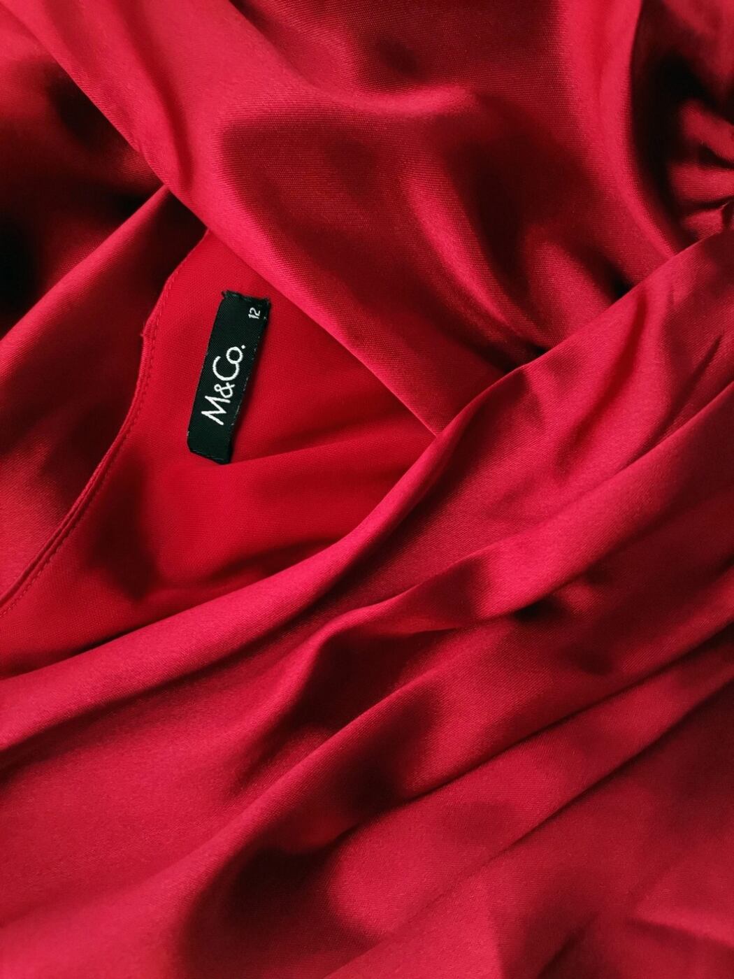 M&Co Rozmiar 12 (40) Kolor Czerwony W serek Suknia Balowa Sukienka Wieczorowa Bezrękawnik Midi M&Co Rozmiar 12 (40) Kolor Czerwony W serek Suknia Balowa Sukienka Wieczorowa Bezrękawnik Midi