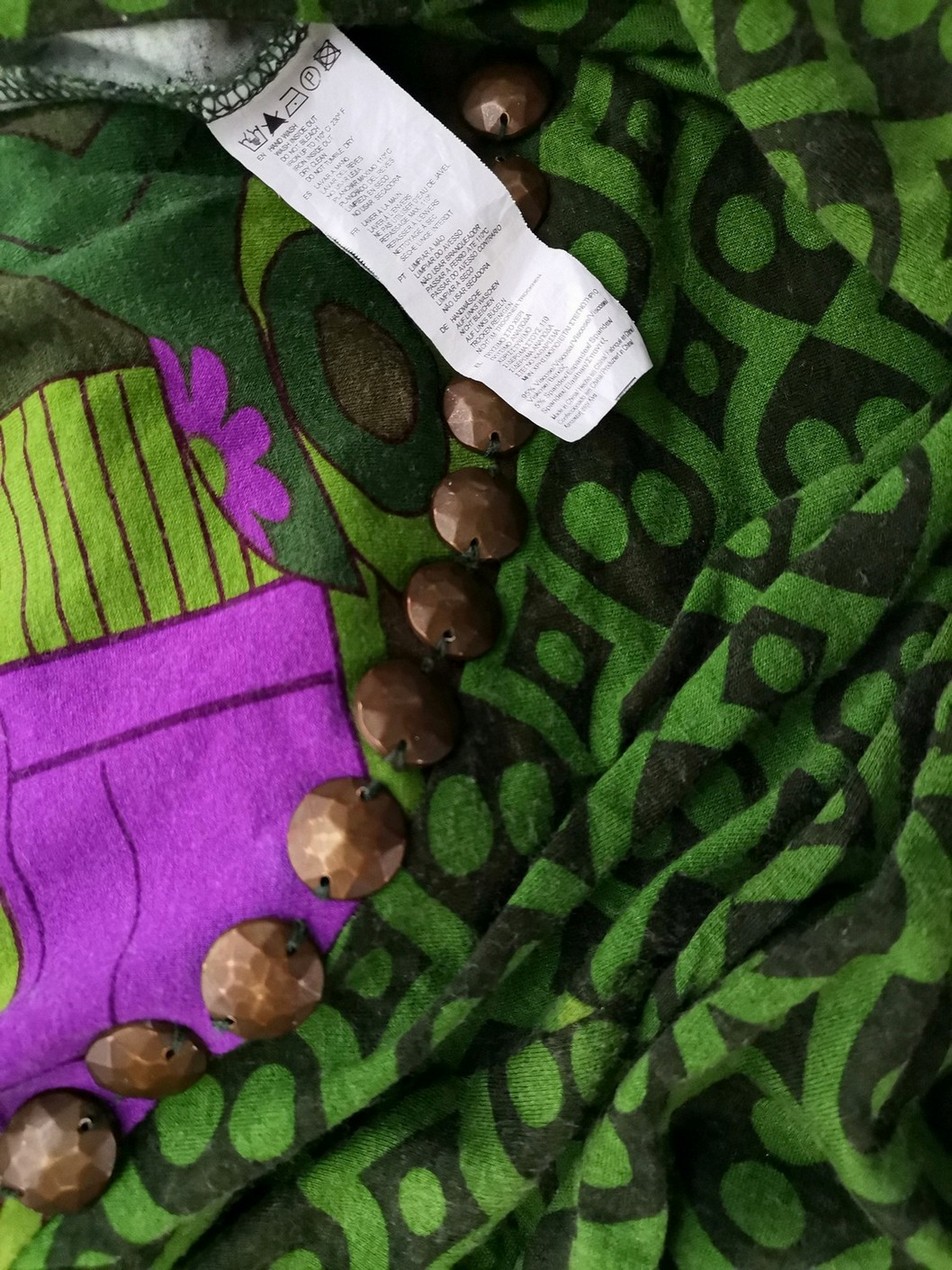 Rosalita MacGee Rozmiar M Kolor Zielony Geometryczny W łódkę Tunika Bluzka Długi rękaw Materiał Wiskoza Rosalita MacGee Rozmiar M Kolor Zielony Geometryczny W łódkę Tunika Bluzka Długi rękaw Materiał Wiskoza