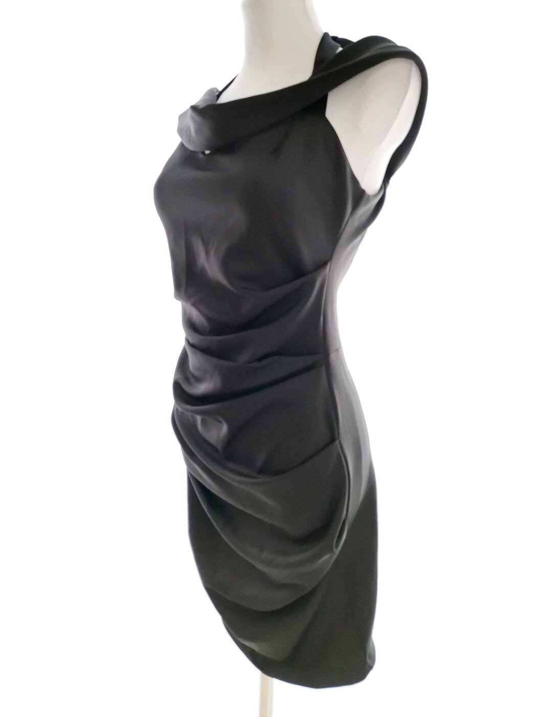 ASOS Rozmiar 12 (40) Kolor Czarny Halter Sukienka Bodycon Bezrękawnik Do Kolan ASOS Rozmiar 12 (40) Kolor Czarny Halter Sukienka Bodycon Bezrękawnik Do Kolan