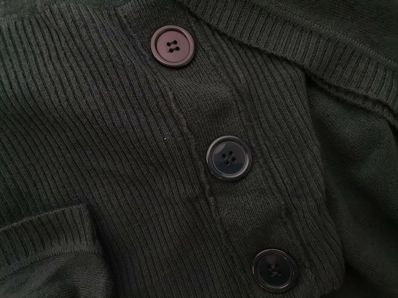 Vintage Couture Rozmiar 18 (46) Kolor Szmaragdowy Drapowany dekolt Tunika Bluzka Dzianina Krótki rękaw Materiał Akryl 100%