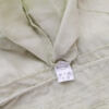 Flash Rozmiar L Kolor Limonkowa Zieleń Keyhole Crew Neck Bluzka Rękaw 3/4 Materiał Len 100%