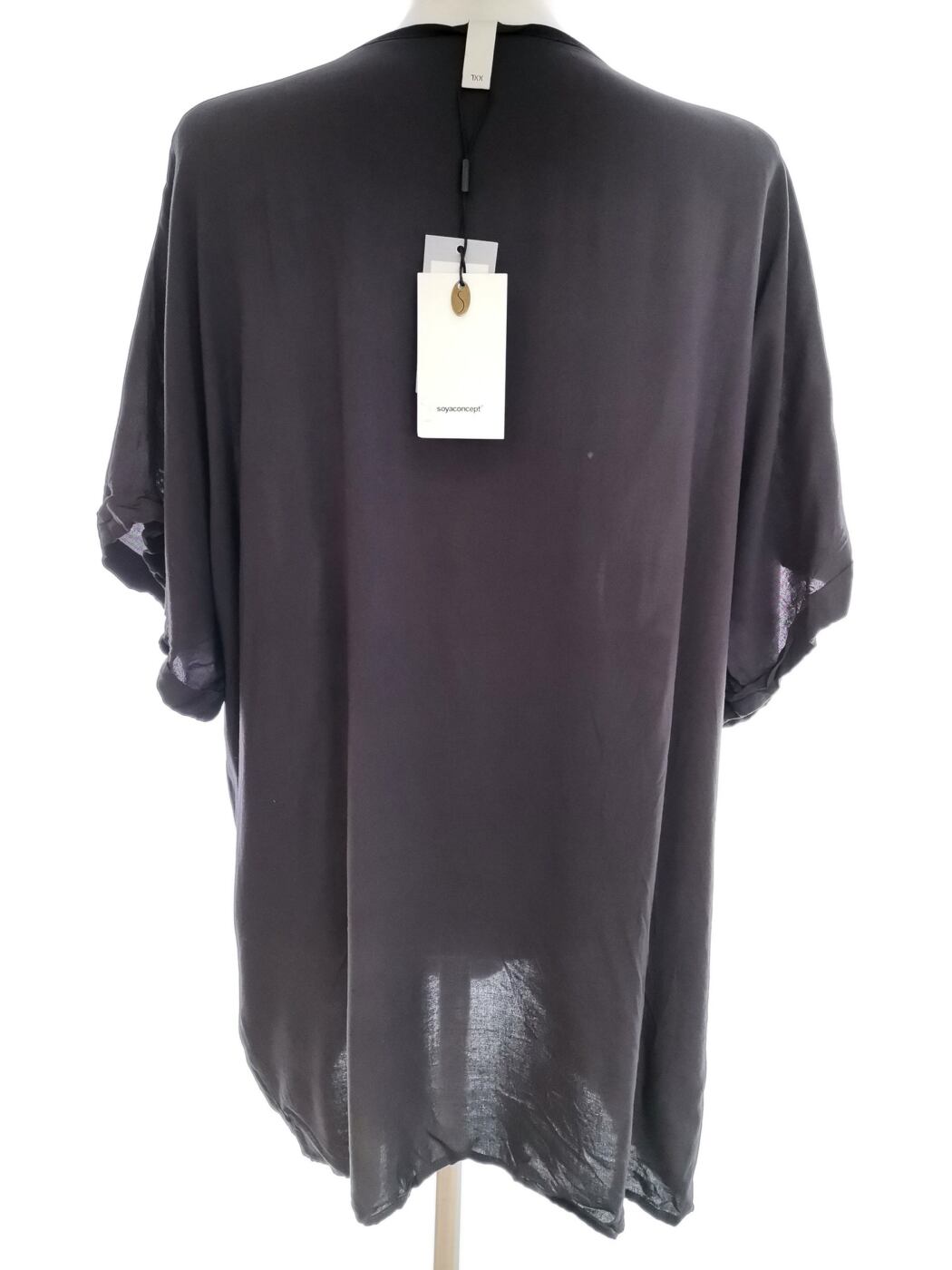 Soyaconcept Rozmiar XXL Kolor Szary Okrągły dekolt Tunika Bluzka Rękaw 3/4 Materiał Wiskoza 100% Soyaconcept Rozmiar XXL Kolor Szary Okrągły dekolt Tunika Bluzka Rękaw 3/4 Materiał Wiskoza 100%