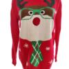 Merry Christmas Rozmiar 13-14 Year (36-38) Kolor Czerwony Crew Neck Sweter Świąteczny Gwiazdka Długi rękaw Materiał Akryl 100% Cienka dzianina