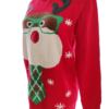 Merry Christmas Rozmiar 13-14 Year (36-38) Kolor Czerwony Crew Neck Sweter Świąteczny Gwiazdka Długi rękaw Materiał Akryl 100% Cienka dzianina