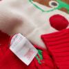 Merry Christmas Rozmiar 13-14 Year (36-38) Kolor Czerwony Crew Neck Sweter Świąteczny Gwiazdka Długi rękaw Materiał Akryl 100% Cienka dzianina