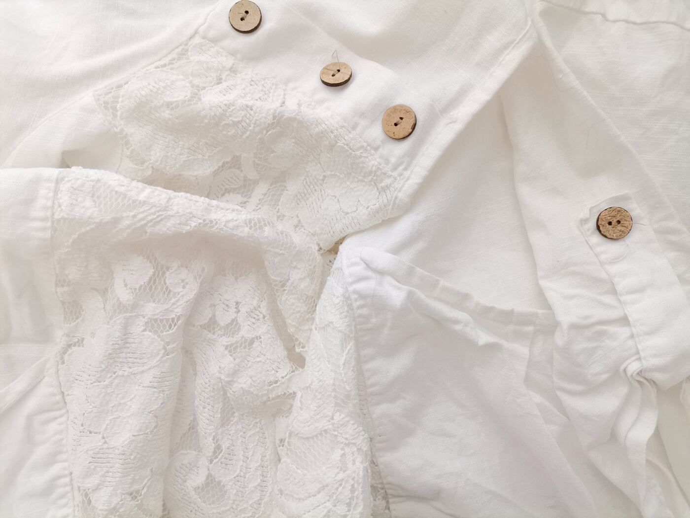 Italy Rozmiar XXXL Kolor Biały Kwadratowy dekolt Tunika Bluzka Krótki rękaw Materiał Len 100% Italy Rozmiar XXXL Kolor Biały Kwadratowy dekolt Tunika Bluzka Krótki rękaw Materiał Len 100%