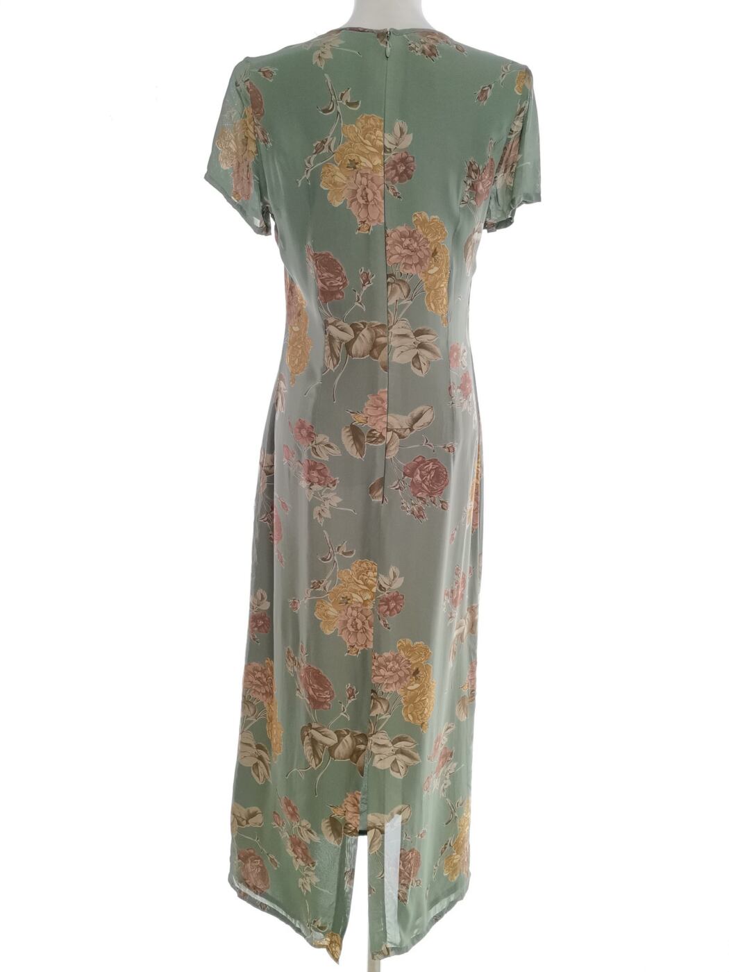 Laura ashley Rozmiar 8 (34) Kolor Khaki Crew Neck Sukienka Maxi Krótki rękaw Długa Materiał Wiskoza 100% Laura ashley Rozmiar 8 (34) Kolor Khaki Crew Neck Sukienka Maxi Krótki rękaw Długa Materiał Wiskoza 100%