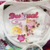 DESIGUAL Rozmiar M Kolor Kolorowa Okrągły dekolt Bluzka Krótki rękaw
