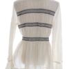 Cream Rozmiar 38 Kolor Kremowy Split Crew Neck Bluzka Peplum Długi rękaw Materiał Bawełna 100%