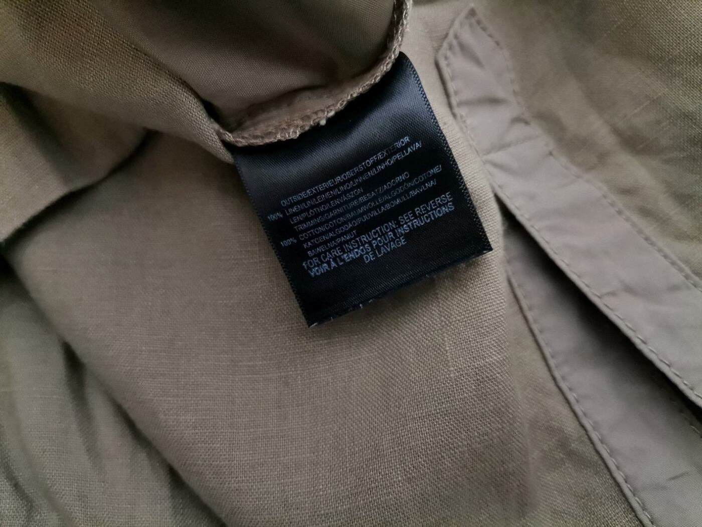 Mexx Rozmiar 38 Kolor Khaki Split Crew Neck Sukienka Koszulowa Krótki rękaw Midi Materiał Len 100% Mexx Rozmiar 38 Kolor Khaki Split Crew Neck Sukienka Koszulowa Krótki rękaw Midi Materiał Len 100%