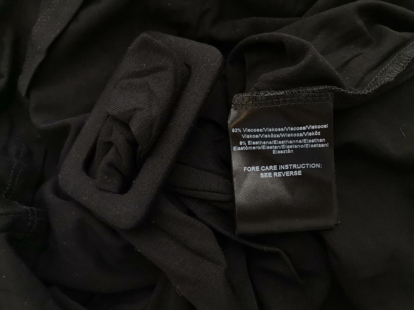 Mexx Rozmiar S Kolor Czarny Keyhole Crew Neck Sukienka Ołówkowa Krótki rękaw Do Kolan Materiał Wiskoza