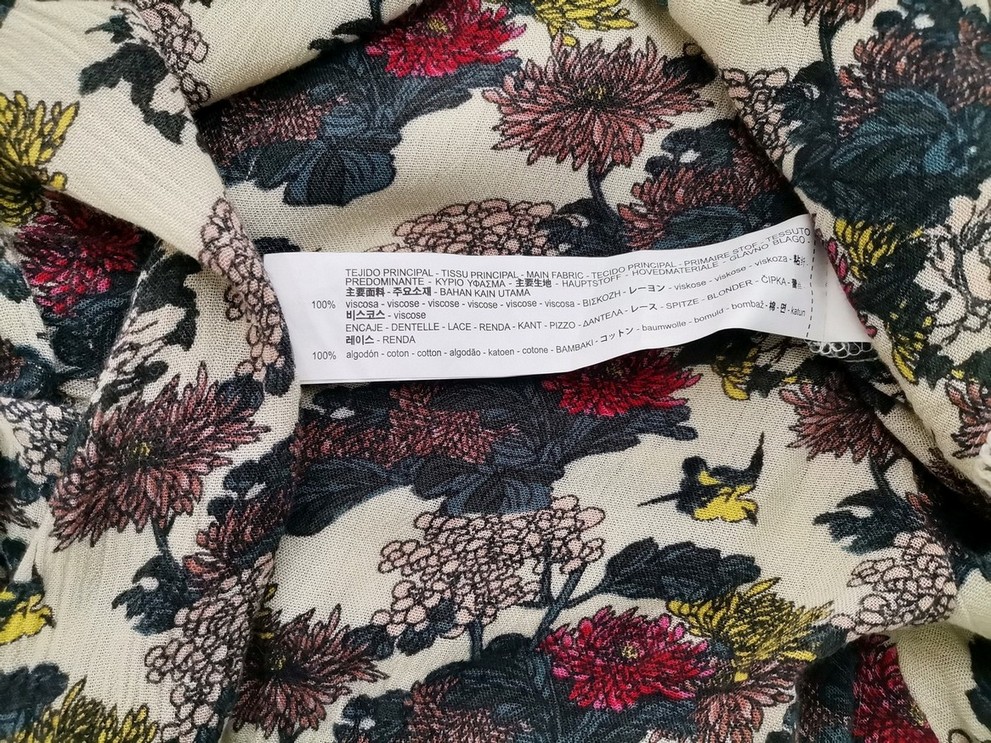 Zara Rozmiar M Kolor Kremowy W serek Tunika Bluzka Bezrękawnik Materiał Wiskoza 100%