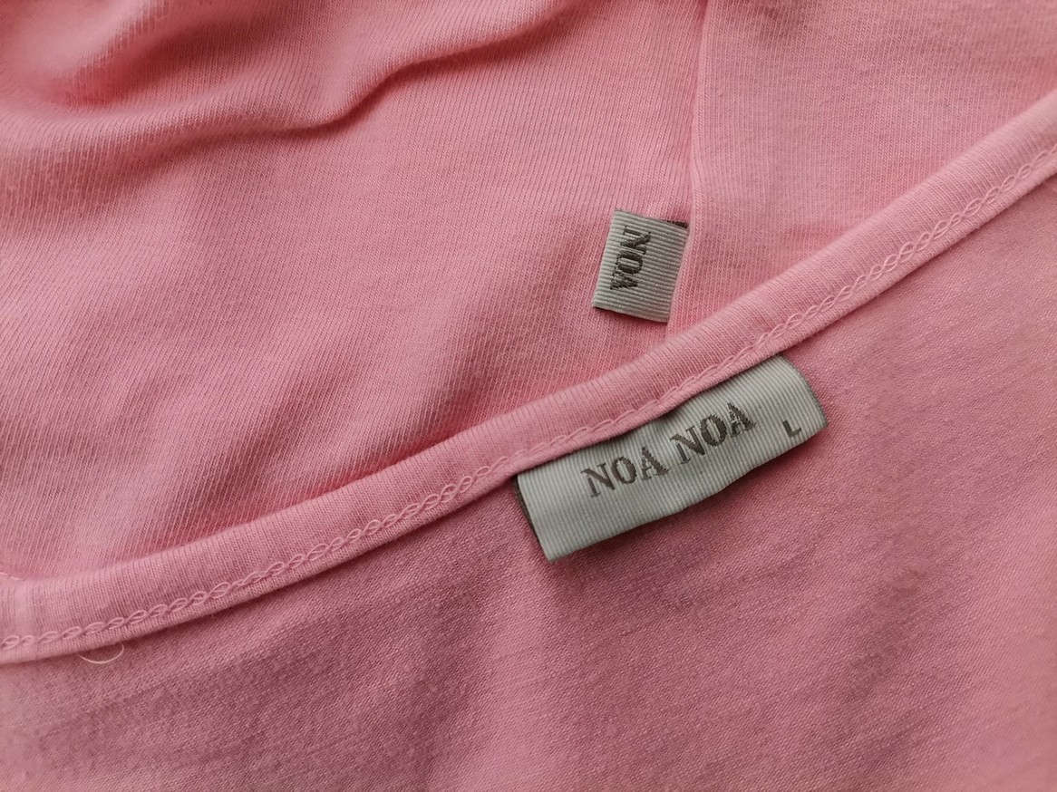 IMG_20210216_094750.jpg Noa noa Rozmiar L Kolor Różowy Okrągły dekolt T-Shirt Krótki rękaw Materiał Bawełna