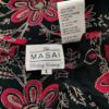 The Masai Rozmiar L Kolor Czarny Głęboki Serek Tunika Bluzka Rękaw 3/4 Materiał Wiskoza 100%