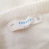 ZARA KNIT Rozmiar M Kolor Kremowy W serek Długi Zapinany Kardigan Rękaw 3/4 Materiał Akryl 100% Cienka dzianina