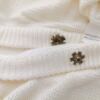 ZARA KNIT Rozmiar M Kolor Kremowy W serek Długi Zapinany Kardigan Rękaw 3/4 Materiał Akryl 100% Cienka dzianina