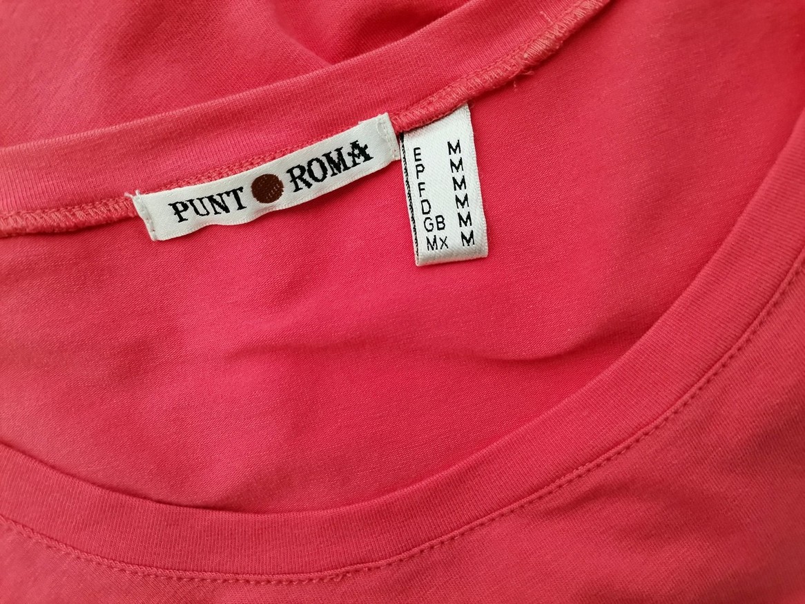 IMG_20210216_134141.jpg Punt roma Rozmiar M Kolor Różowy Okrągły dekolt T-Shirt Krótki rękaw Materiał Bawełna