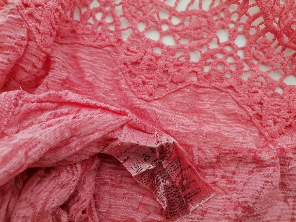 Street One Rozmiar 36 Kolor Różowy Okrągły dekolt Bluzka Krótki rękaw