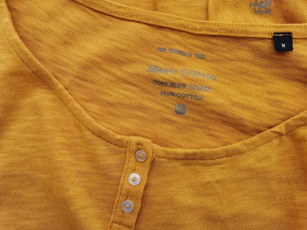 IMG_20210217_122356.jpg Rozmiar M Kolor Żółty Okrągły dekolt T-Shirt Krótki rękaw Materiał Bawełna 100%