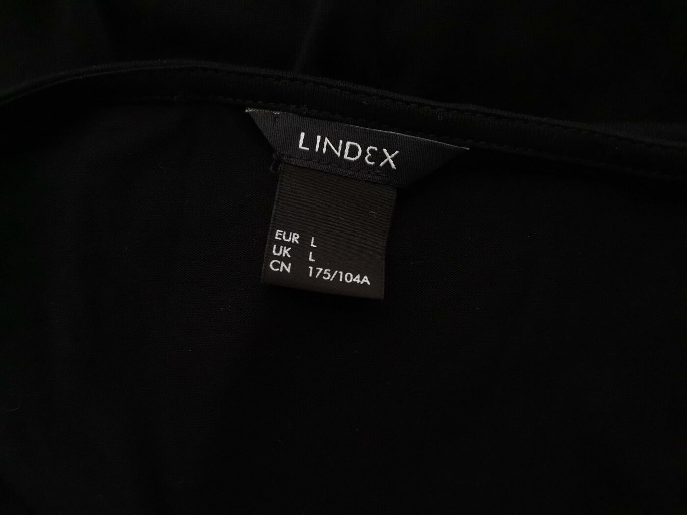 Lindex Rozmiar L Kolor Czarny W serek Bluzka Kopertowa Krótki rękaw Materiał Wiskoza 100%